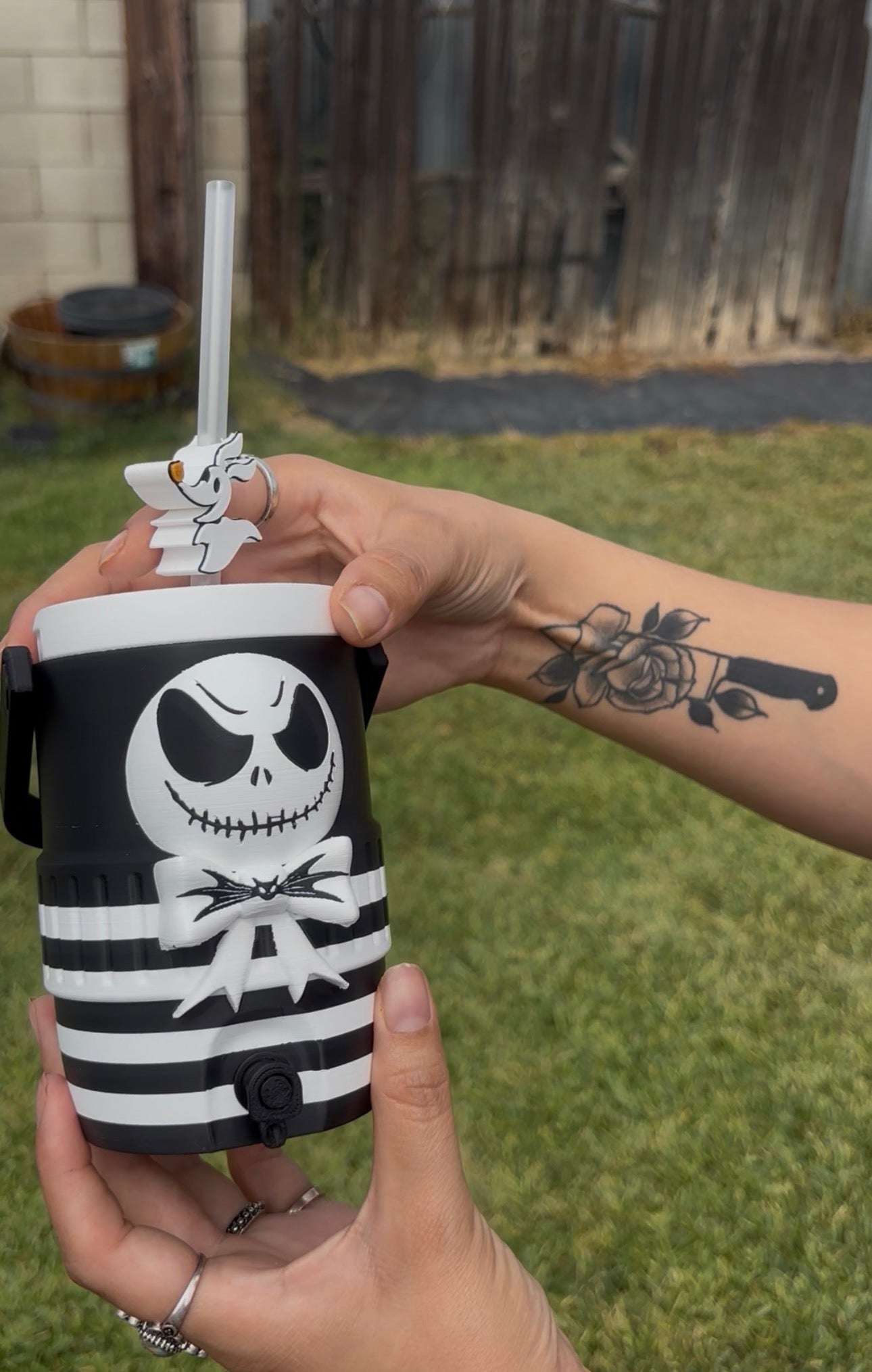 Jack pumpkin king can koozie