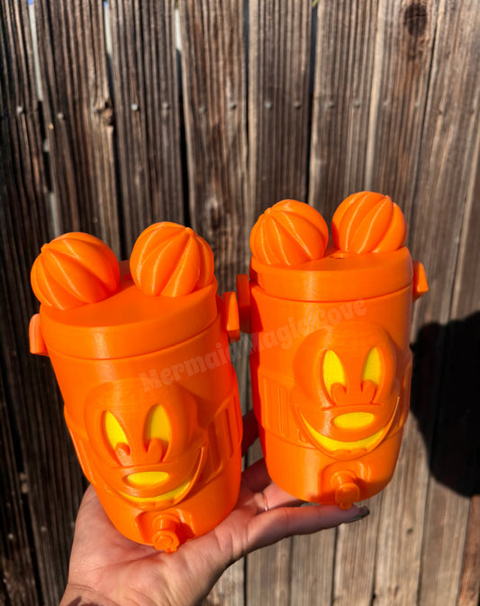 Mouse pumpkin can koozie