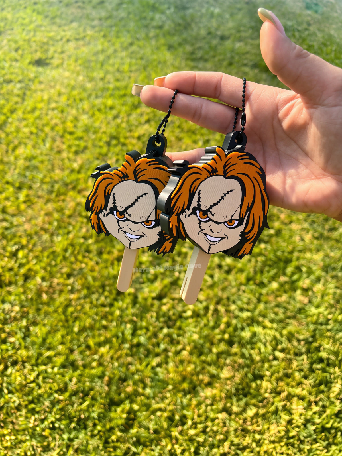 Chucky popsicle keychain (preorder)