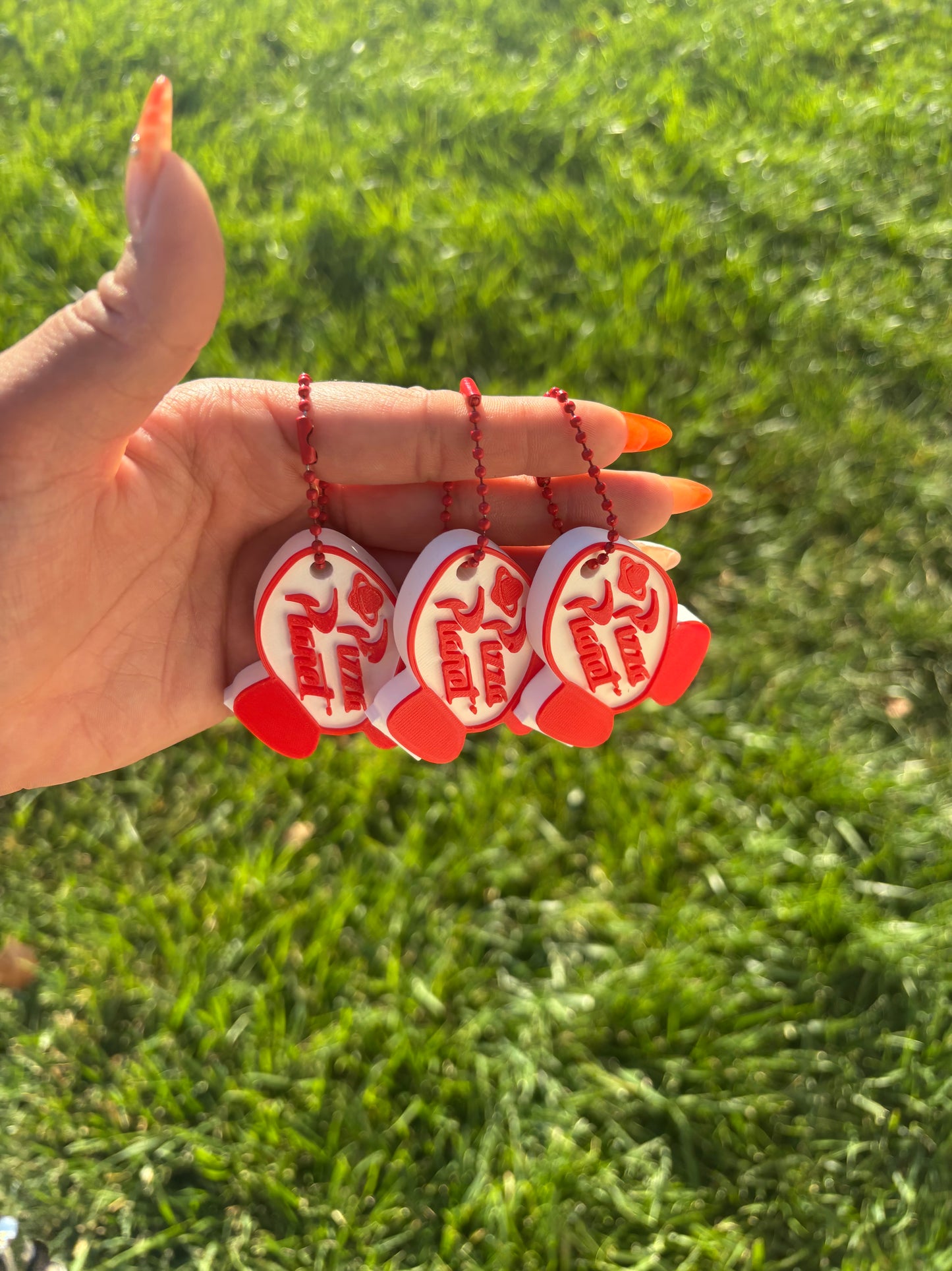 Pizza planet can opener keychain