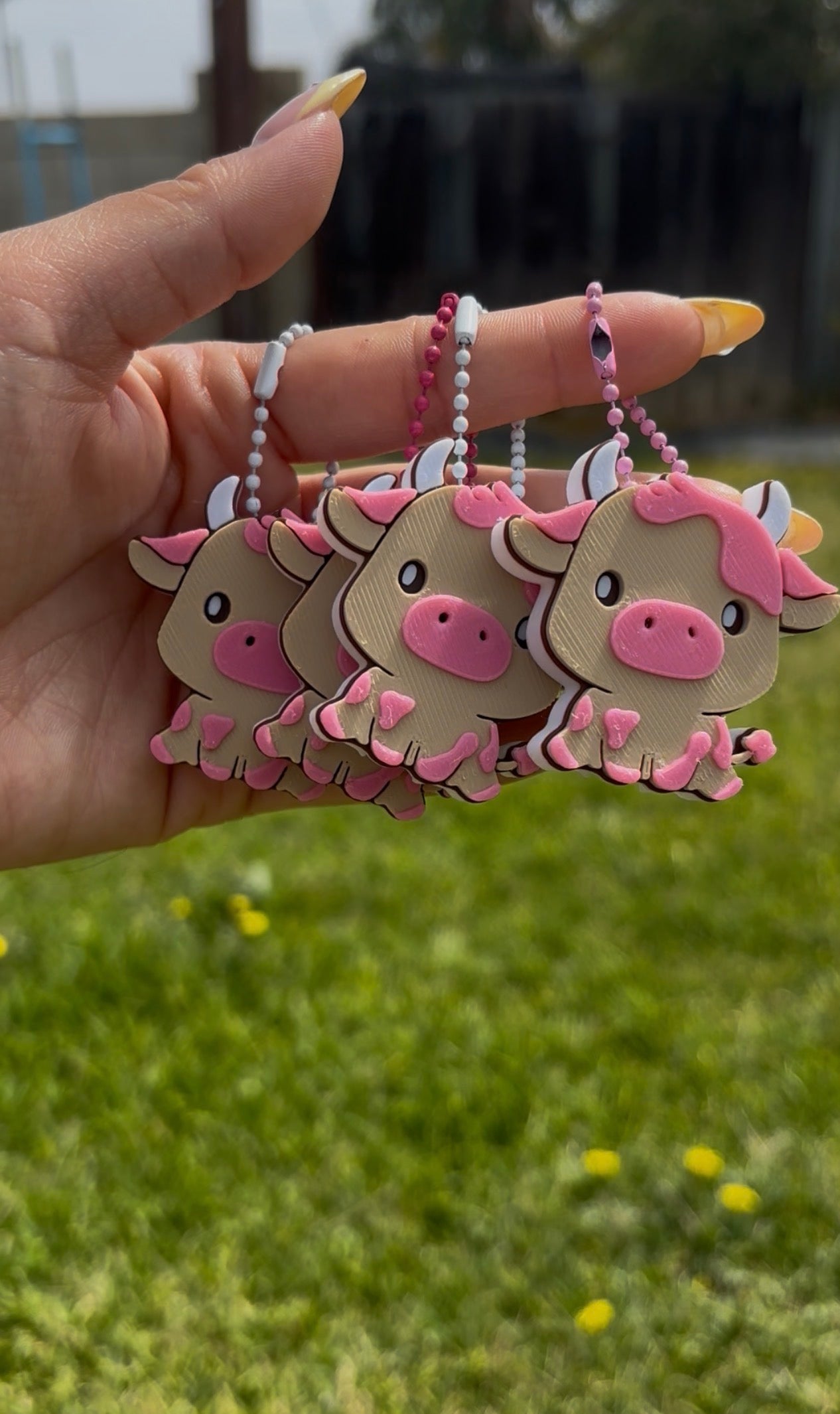 cow can opener keychain