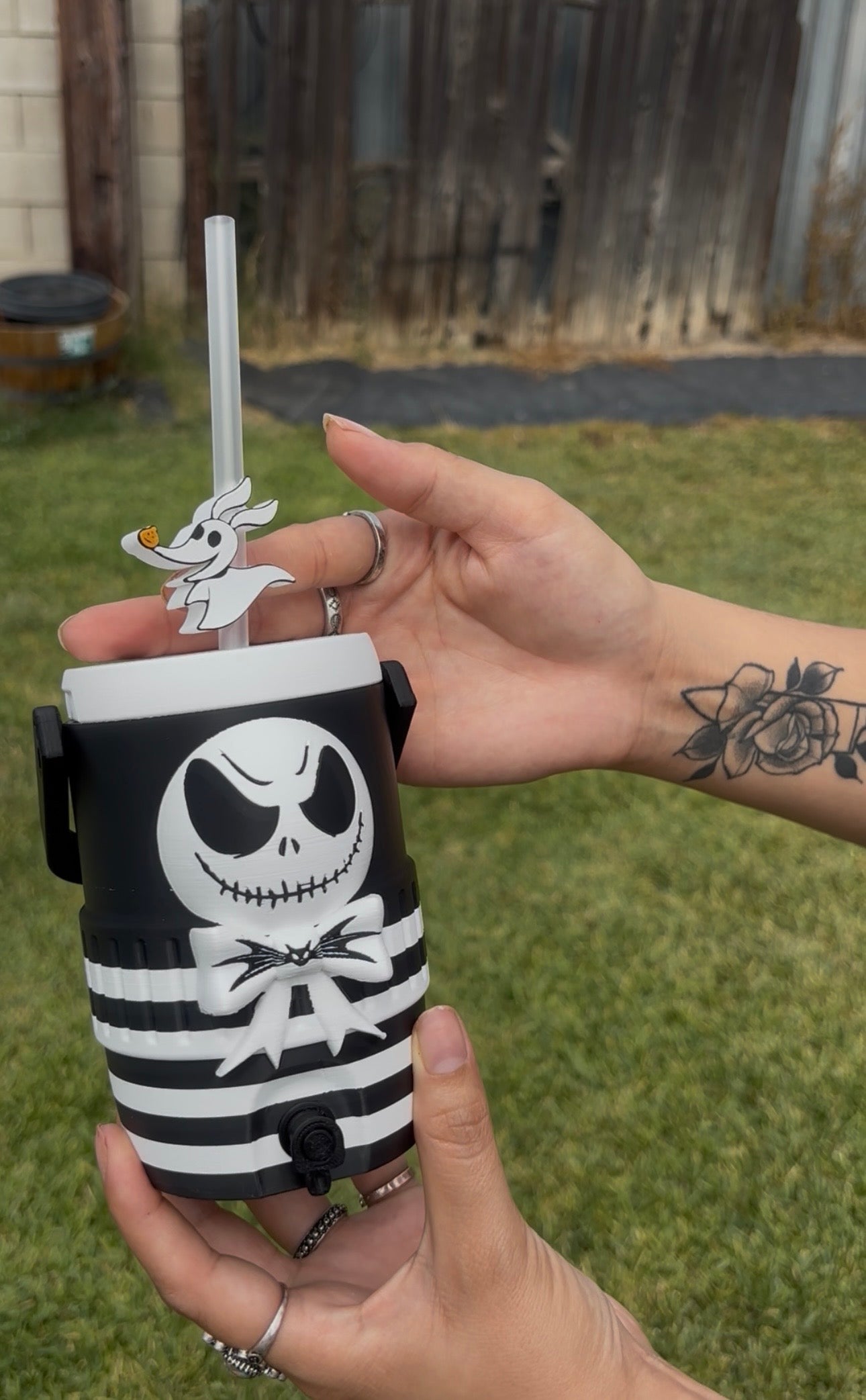 Jack pumpkin king can koozie