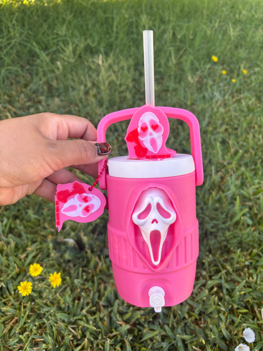 Ghost face can koozie
